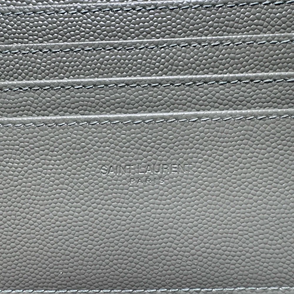 Yves Saint Laurent Sage Quilted Leather Wristlet - Picture 5 of 8